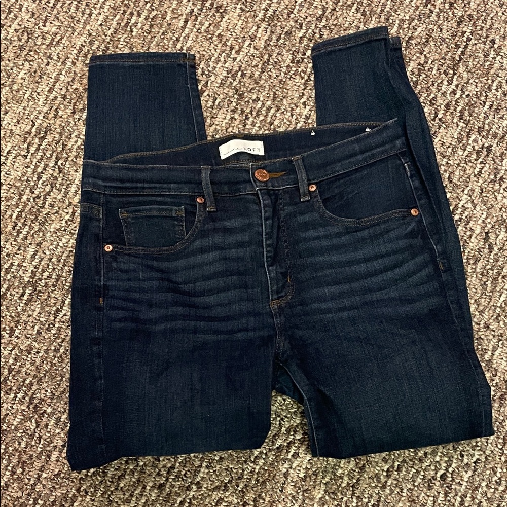 Loft Women's Dark Blue Jeans